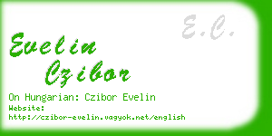 evelin czibor business card
